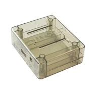 PYCASE GREY корпус, пластик, 77x65x28.5мм, серый/прозрачный