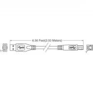 3023015-02M кабель USB, USB 3.2 Gen 1, 5Гбит/с, 2.00м, экранированный