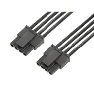 2147502043 кабельная сборка, Micro-Fit 3.0, гнездо-гнездо, 600мм, 4 контакта, 300В, 8.5А