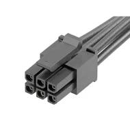 2147551062 кабельная сборка, Micro-Fit 3.0, гнездо-гнездо, 6 позиций, 300В, 8.5А