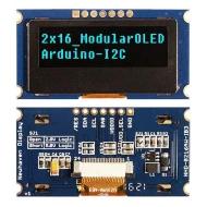 NHD-0216AW-IB3 дисплей OLED, 16 x 2 символов, I²C, 2.4В ~ 5.5В