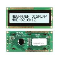NHD-0216K1Z-FSW-FBW-L дисплейный модуль LCD, 16x2 символов, FSTN, 4.7В ~ 5.5В
