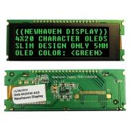 NHD-0420CW-AG3 дисплей OLED, 20 x 4 символов, Passive, 2.4В ~ 5.5В