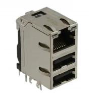 08C2-1X1T-03 разъем модульный, RJ45 с USB A, 1 порт, 10/100 Base-T