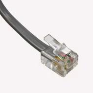 BC-64RS014F патч-корд, Flat, Straight Cable, Plug to Plug, 6p4c, 4.27м