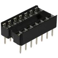 A 14-LC-TT гнездо для микросхем, DIP, 14 контактов, 1А