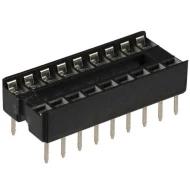 A 18-LC-TT гнездо для микросхем, DIP, 18 контактов, 1А