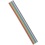 AWG28-10/F/300 кабель плоский, 10 жил, 1.27мм шаг, 28 AWG, 300В