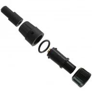 16282-3SG-318 соединитель круглый, Plug, Female Sockets, 3 позиции, 7.5А, 600ВAC/DC