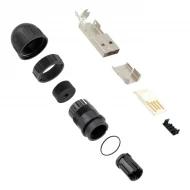 DCC-USBAB-180 разъем, USB-A, 4 контакта, Plug, USB 2.0, 1.5А