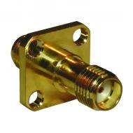 132340 переходник ВЧ соединителей, Jack to Jack, SMA to SMA, 50Ом, 18ГГц