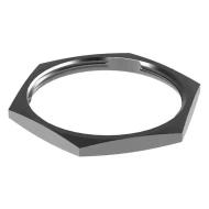 A112263-90 шестигранная гайка, Hex Nut, размер вставки 24, алюминиевый сплав, никелированный, серебристый
