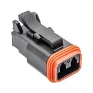 AT06-2S-BLK корпус разъема, Plug, гнездо, 2 позиции, 13А