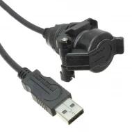 USBAPSCC7210A кабель USB, A Female to A Male, 1.00м, USB 2.0, 480Мбит/с