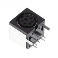 MD-60SM соединитель, Mini DIN, 6 позиций, 100В AC, 12В DC, 1А, 2А