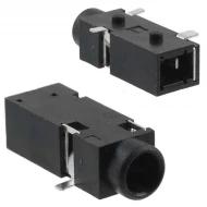 SJ-3523-SMT-TR аудио разъем, Phone Jack, Stereo, 3.5мм, 12В, 1А