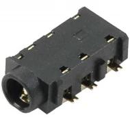 SJ-43614-SMT-TR аудио разъем, Phone Jack, Female, Stereo (4 Conductor, TRRS), 3.50мм, 12В, 1А