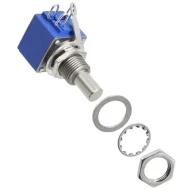 82A1D-A24-BA0/187L потенциометр поворотный, Logarithmic, 250кОм, 0.25Вт, ±10%