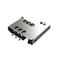 SIM2070-6-1-30-00-A разъем для SIM-карты, Mini SIM, 0.5А, 30В, 6-контактный
