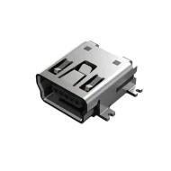 USB2066-05-RBHM-15-STB-00-01-A разъем USB, mini B, 5 контактов, USB 2.0, 1А, 30В DC