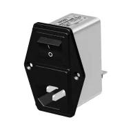 B84776A0002A000 разъем IEC, Receptacle, Male Blades - Module, 2А, 250В, Filtered (EMI, RFI)