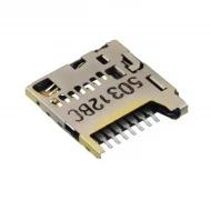 5033981892 разъем для карт памяти, Secure Digital - microSD, 9 позиций, Push In/Push Out, Surface Mount