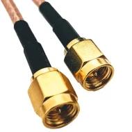 P1CA-SAMSAM-RD316-9 коаксиальный кабель, SMA-SMA, 228.60мм, RG-316, 50 Ом, 6 ГГц
