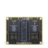 MIKROE-4985 плата расширения, Connectivity, mikroBUS Click to Raspberry Pi Pico