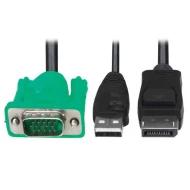 P778-006-DP кабель-адаптер, VGA to DisplayPort, USB-A, 1920x1080, 60Гц