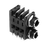 ACJS-MHDC разъем цилиндрический, Phone Jack, Dual, Female, Stereo