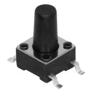 TS04-66-73-BK-100-SMT тактильный переключатель, SPST-NO, 0.05А @ 12В DC, 100gf