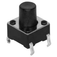 TS01-66-73-BK-100-D переключатель тактильный, SPST-NO, Off-Mom, 0.05А @ 12В DC, 100gf