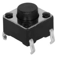 TS02-66-50-BK-260-SCR-D переключатель тактильный, SPST-NO, Off-Mom, 0.05А @ 12В DC, 260gf