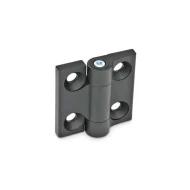428863 петля, Leaf Hinge, 270°, цинковый сплав, черная