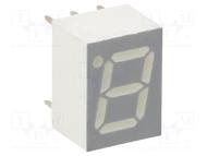 TDSG1150 дисплей 7-сегментный, зеленый, 2.4В, 20мА, 6мкд, 400мВт