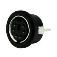 KMDVLX-6S-N-1 разъем круглый, MINI-DIN VERTICAL, 6 позиций, 2А, 12В DC