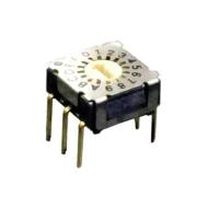 RD07A16RTT DIP-переключатель, поворотный, 16 позиций, 100мА, 50ВDC