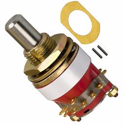 71BD30-01-1-AJN переключатель поворотный, 0.5-0.75" диаметр, 1/4 А, 30° угол поворота