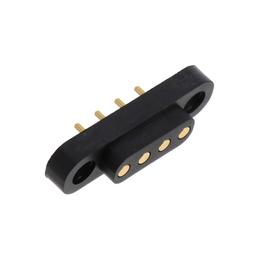 858-10-004-10-001000 соединитель прямоугольный, STANDARD PIN HEADER, 4 контакта, 4.00мм шаг, 9А