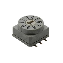 RD10RA10RGR DIP-переключатель, поворотный, 10 позиций, 150мА, 50В DC