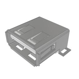 USB-A-S-F-W-SM2-R-TR разъем USB, USB-A, одинарный, поверхностный монтаж