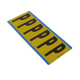 PCL300-P маркер для проводов, P, желтый, виниловая ткань, 38.1мм x 88.9мм