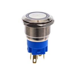 SW-PB2-2EZ-A-RB-3-L1A переключатель кнопочный, SPDT, On-On, 5А, 250В