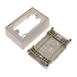 JBP1FSEI коробка распределительная, Junction Box - 2 Gang, Power Rated, Ivory