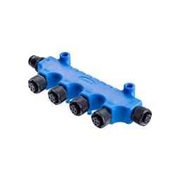 P-555555-FFFFFM-S001 разъем круглый, T-образный адаптер, 5 контактов, 4А, 250В AC/DC