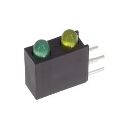 SSF-LXH240GYD светодиод, Green/Yellow, 565нм, 585нм, 20мА, 2.1В