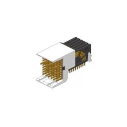 10040862-101LF разъем, Header, Male Pins, High Speed, 54 позиций, 9 рядов
